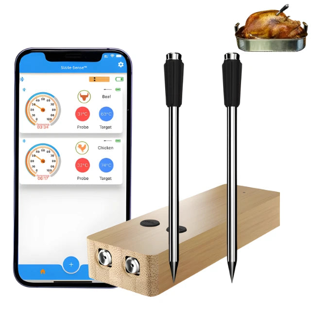 Sizzle-Sense™ Smart Wireless Meat Thermometer
